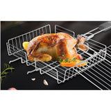Max Barbecue BBQ Grilling Basket Net for Fish Corn Chicken Meat,Stainless Steel