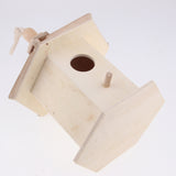 Max Hanging Wooden Bird Nesting Box House With Round Shaped Entrance Hole