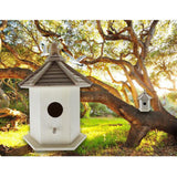 Max Hanging Wooden Bird Nesting Box House With Round Shaped Entrance Hole