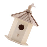 Max Hanging Wooden Bird Nesting Box House With Round Shaped Entrance Hole