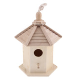 Max Hanging Wooden Bird Nesting Box House With Round Shaped Entrance Hole