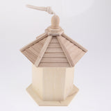Max Hanging Wooden Bird Nesting Box House With Round Shaped Entrance Hole