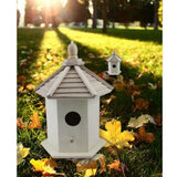 Max Hanging Wooden Bird Nesting Box House With Round Shaped Entrance Hole