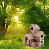 Max Bird House Nest Dox Wood Nest House Bird Box Wood Birdhouse Garden Decor 2