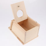 Max Traditional Solid Wood Bird Nesting Box Hanging Tree Wall House Feed Station