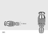 Max Pressure Washer Drain Sewer Cleaning Pipe Jetter Rotary Nozzle F:Round Head
