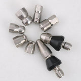 Max Pressure Washer Drain Sewer Cleaning Pipe Jetter Rotary Nozzle F:Round Head