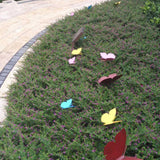 Max Animal Plant butterfly Stake Garden Outdoor Lawn Patio Decor Blue 10cm
