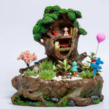 Max Creative Miniature Stump Resin Planter Flower Pot  for Succulents Cactus