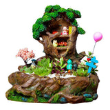 Max Creative Miniature Stump Resin Planter Flower Pot  for Succulents Cactus