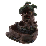 Max Creative Miniature Stump Resin Planter Flower Pot  for Succulents Cactus