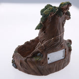 Max Creative Miniature Stump Resin Planter Flower Pot  for Succulents Cactus