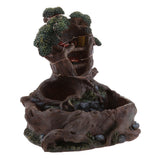 Max Creative Miniature Stump Resin Planter Flower Pot  for Succulents Cactus