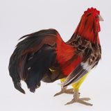 Max Artificial Realistic Rooster Figure Home Outdoor Garden Decor 14x18cm(5.5x7inches) Yellow