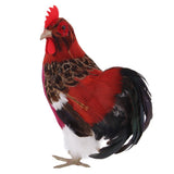 Max Artificial Realistic Rooster Figure Home Outdoor Garden Decor 24x20cm(9.4x7.8inches) Style A