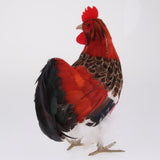 Max Artificial Realistic Rooster Figure Home Outdoor Garden Decor 24x20cm(9.4x7.8inches) Style A