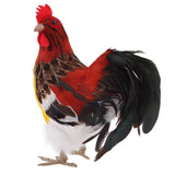 Max Artificial Realistic Rooster Figure Home Outdoor Garden Decor 24x20cm(9.4x7.8inches) Style B