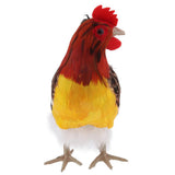 Max Artificial Realistic Rooster Figure Home Outdoor Garden Decor 24x20cm(9.4x7.8inches) Style B