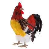 Max Artificial Realistic Rooster Figure Home Outdoor Garden Decor 24x20cm(9.4x7.8inches) Style B