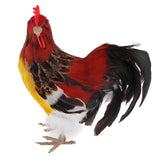 Max Artificial Realistic Rooster Figure Home Outdoor Garden Decor 24x20cm(9.4x7.8inches) Style B