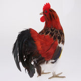 Max Artificial Realistic Rooster Figure Home Outdoor Garden Decor 24x20cm(9.4x7.8inches) Style B