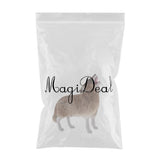 Max Plastic Animal Model Figurines for Kids Gift Home Decor Howling Wolf Brown