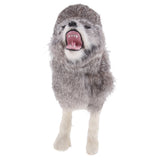Max Plastic Animal Model Figurines for Kids Gift Home Decor Howling Wolf Grey
