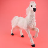 Max Lifelike Horse Statue Indoor Outdoor Garden Ornament Prop Model Figure White