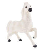 Max Lifelike Horse Statue Indoor Outdoor Garden Ornament Prop Model Figure White