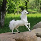 Max Lifelike Horse Statue Indoor Outdoor Garden Ornament Prop Model Figure White