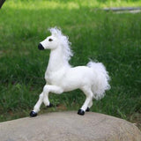 Max Lifelike Horse Statue Indoor Outdoor Garden Ornament Prop Model Figure White