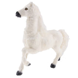Max Lifelike Horse Statue Indoor Outdoor Garden Ornament Prop Model Figure White