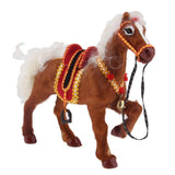 Max Lifelike Horse Statue Indoor Outdoor Garden Ornament Prop Model Figure Brown