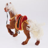 Max Lifelike Horse Statue Indoor Outdoor Garden Ornament Prop Model Figure Brown