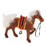 Max Lifelike Horse Statue Indoor Outdoor Garden Ornament Prop Model Figure Brown