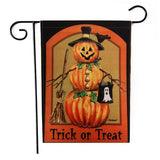 Max Halloween Pumpkin Double Sides Garden Flag for House Outdoors Yard Garden Trick or Treat