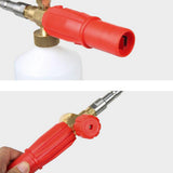 Max 3000PSI Washer Snow Foam Lance Car Wash Adjustable Foam Spray Cannon Red