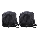 Max 2PCS Universal Automobile Rearview Mirror Dust /Snow Cover Waterproof Black