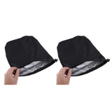 Max 2PCS Universal Automobile Rearview Mirror Dust /Snow Cover Waterproof Black