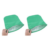 Max 2PCS Universal Automobile Rearview Mirror Dust /Snow Cover Waterproof Green