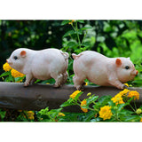 Max Resin Craft Pig Statue Garden Decor Animal Sculpture C:Sitting Pig