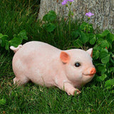 Max Resin Craft Pig Statue Garden Decor Animal Sculpture C:Sitting Pig