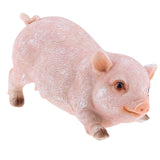 Max Resin Craft Pig Statue Garden Decor Animal Sculpture C:Sitting Pig