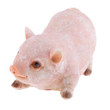 Max Resin Craft Pig Statue Garden Decor Animal Sculpture C:Sitting Pig