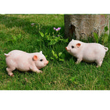 Max Resin Craft Pig Statue Garden Decor Animal Sculpture C:Sitting Pig
