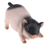Max Resin Craft Pig Statue Garden Decor Animal Sculpture E:Colorful Sitting Pig