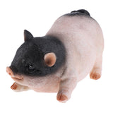 Max Resin Craft Pig Statue Garden Decor Animal Sculpture E:Colorful Sitting Pig