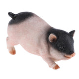 Max Resin Craft Pig Statue Garden Decor Animal Sculpture E:Colorful Sitting Pig