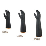 Max 1 Pair of Solvent Oil Resistant Nitrile Rubber Cleaning Work Gloves 55cm