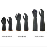 Max 1 Pair of Solvent Oil Resistant Nitrile Rubber Cleaning Work Gloves 55cm